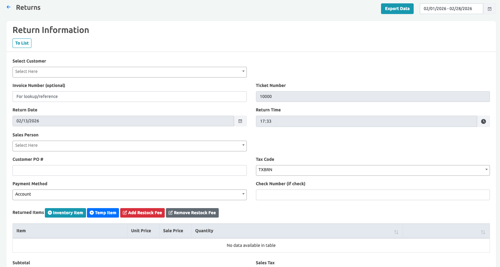 Reverse Logistics and Returns
