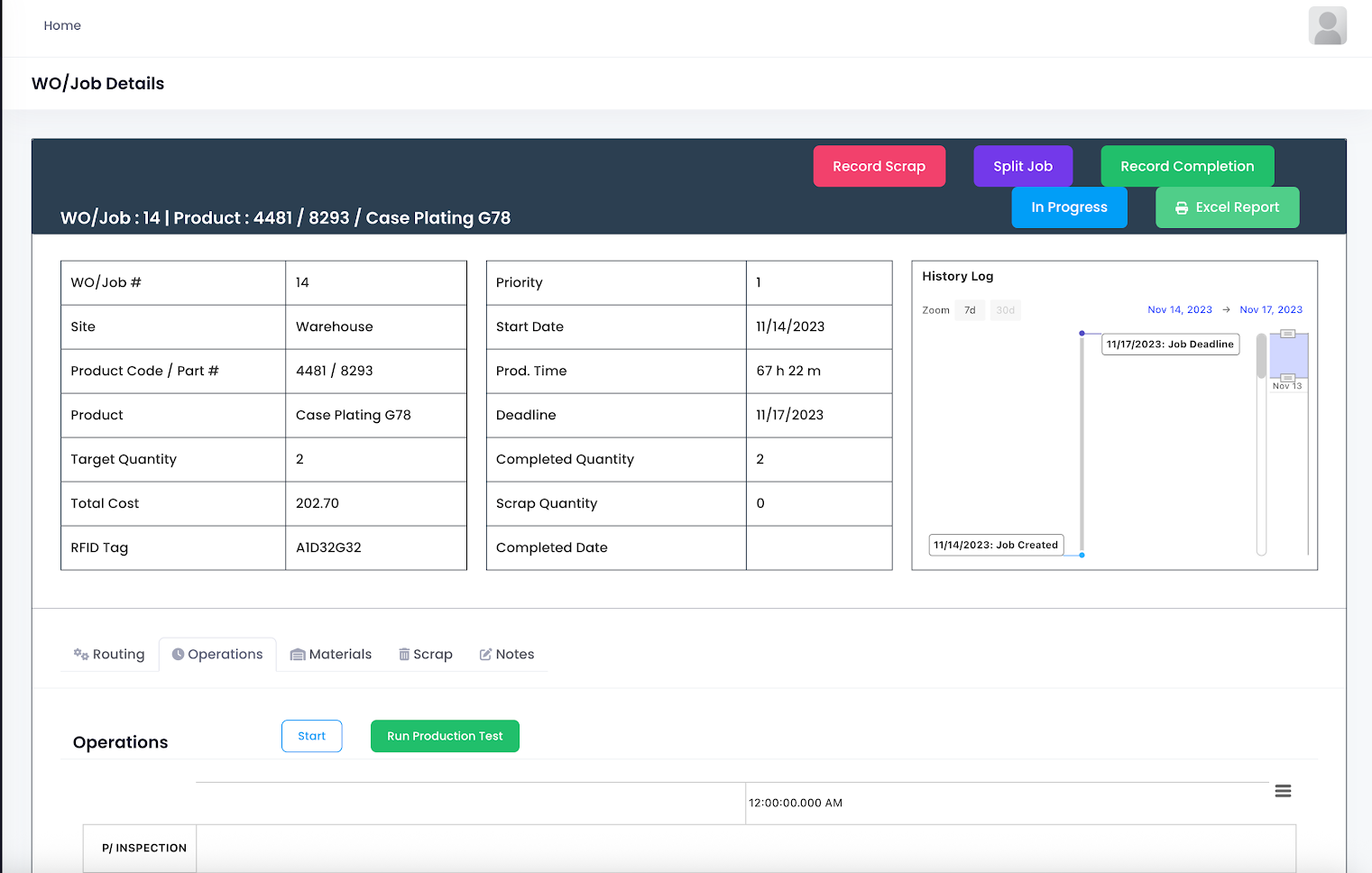 Job Specific Tracking